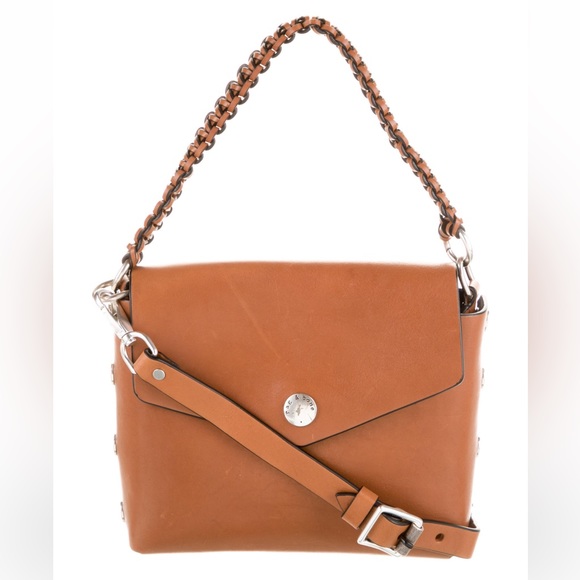 Rag & Bone Shoulder Brown Leather Hand Bag Purse Authentic - Picture 7 of 7